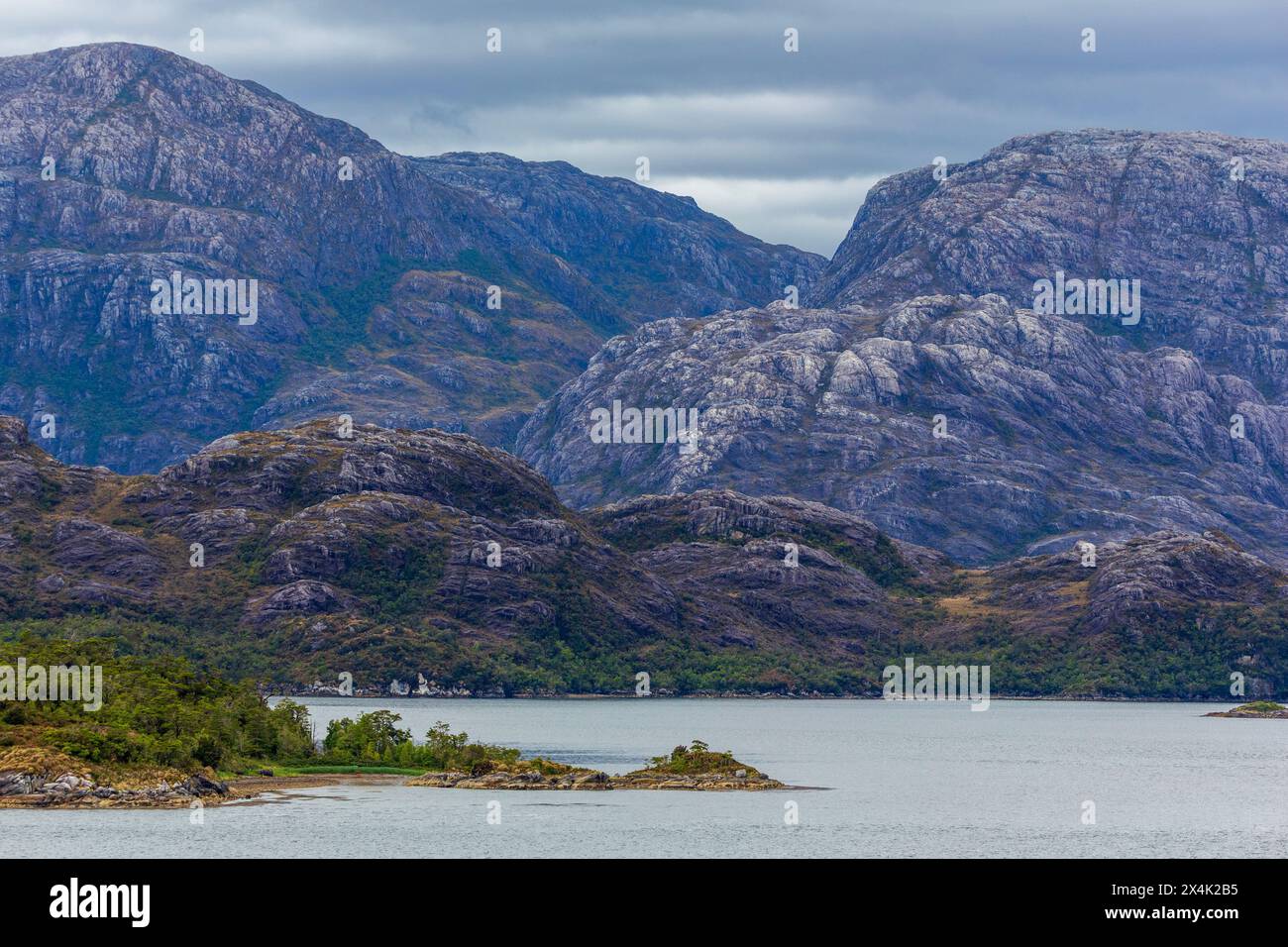 Inside Passage, fiordi cileni, Cile, Sud America Foto Stock