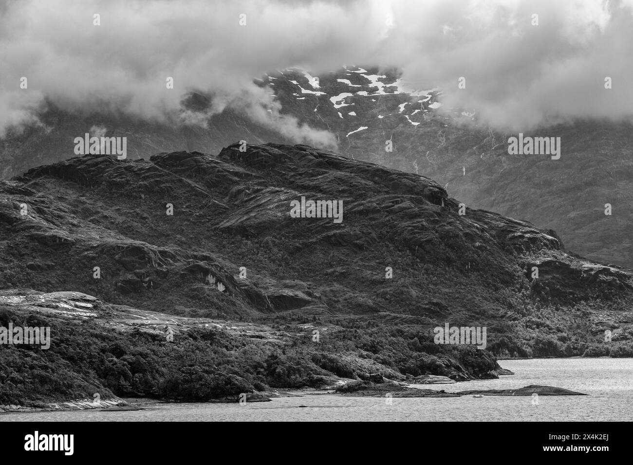 Inside Passage, fiordi cileni, Cile, Sud America Foto Stock