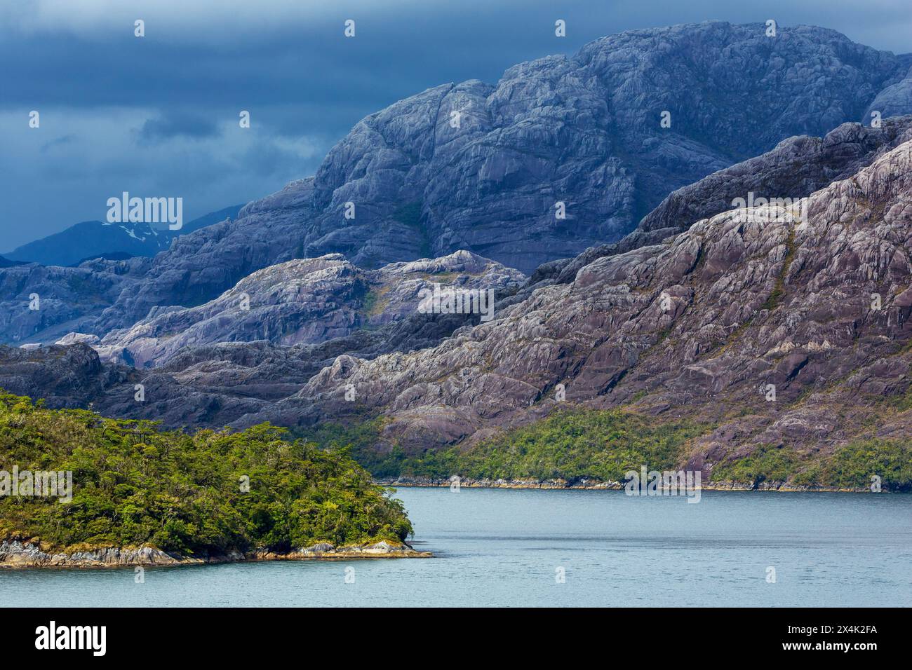 Inside Passage, fiordi cileni, Cile, Sud America Foto Stock