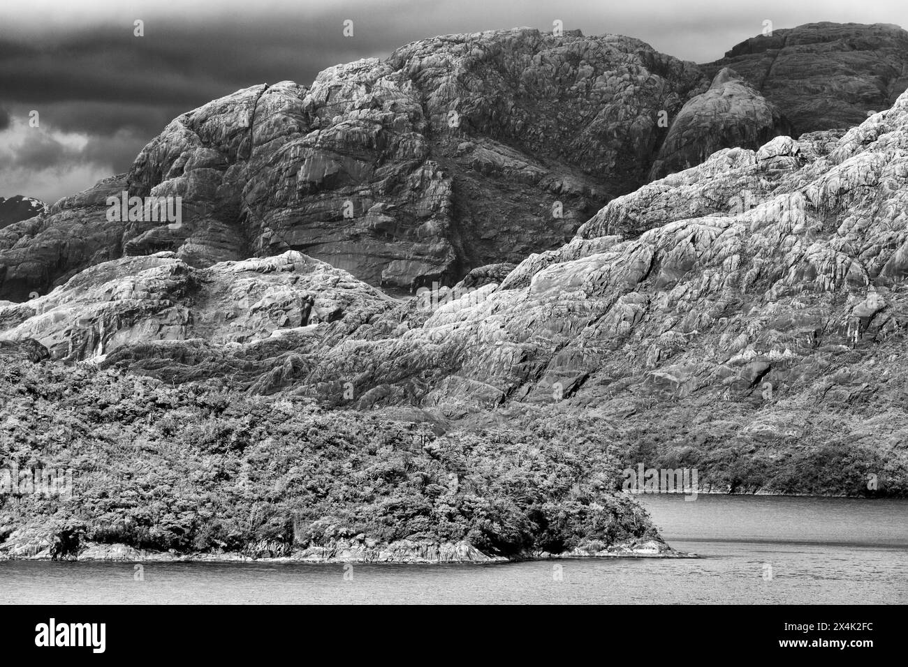 Inside Passage, fiordi cileni, Cile, Sud America Foto Stock