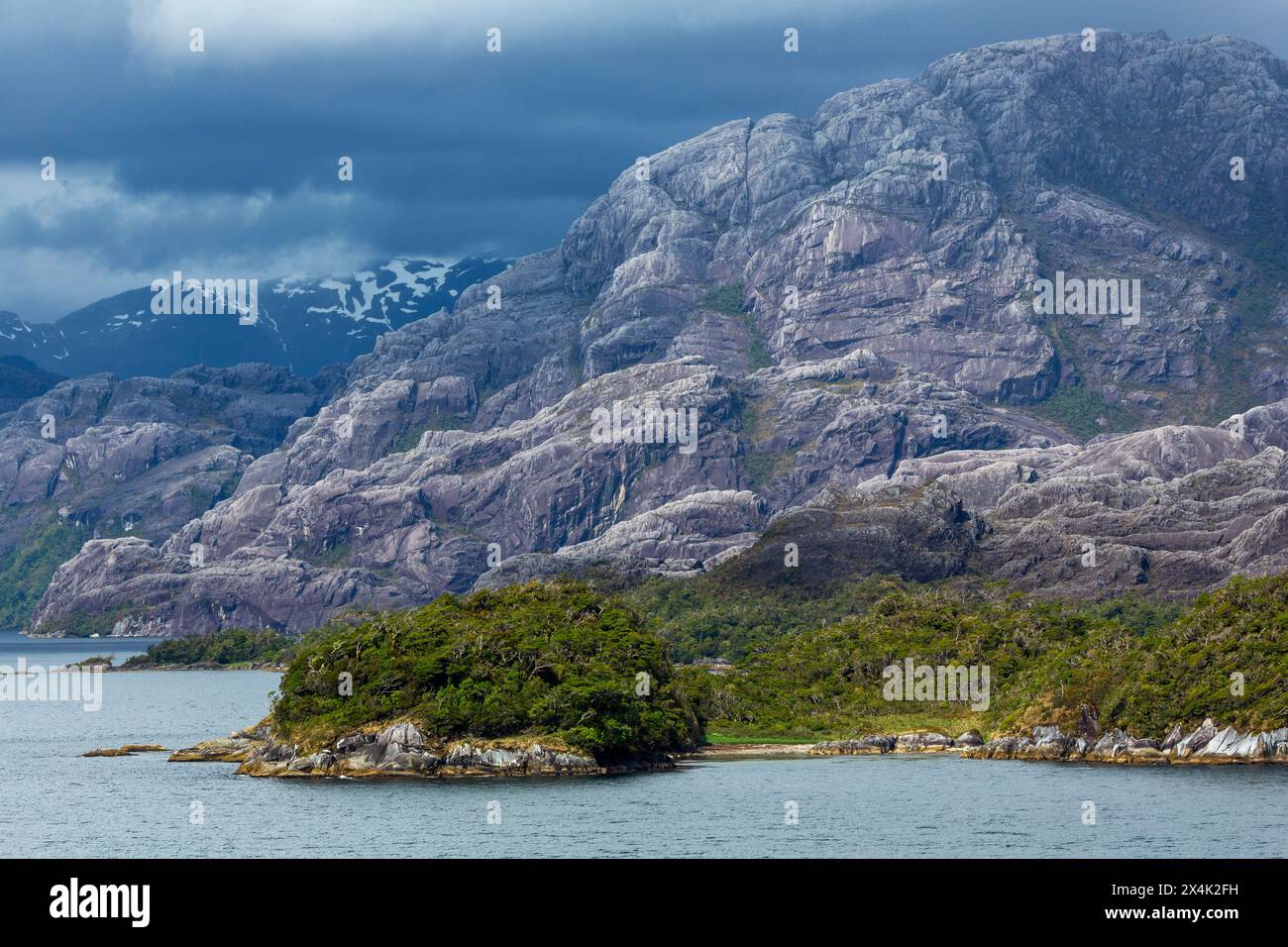Inside Passage, fiordi cileni, Cile, Sud America Foto Stock