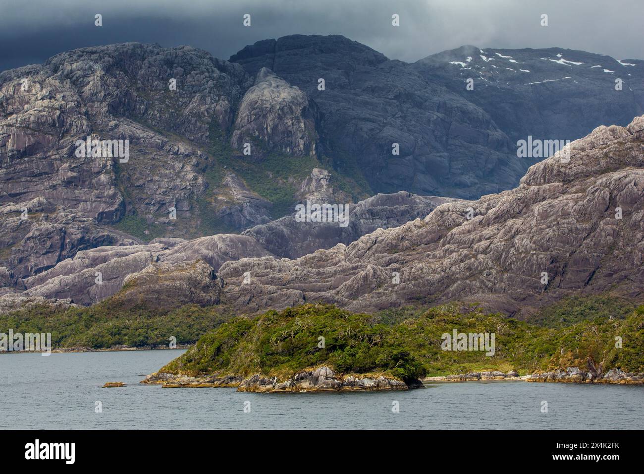 Inside Passage, fiordi cileni, Cile, Sud America Foto Stock