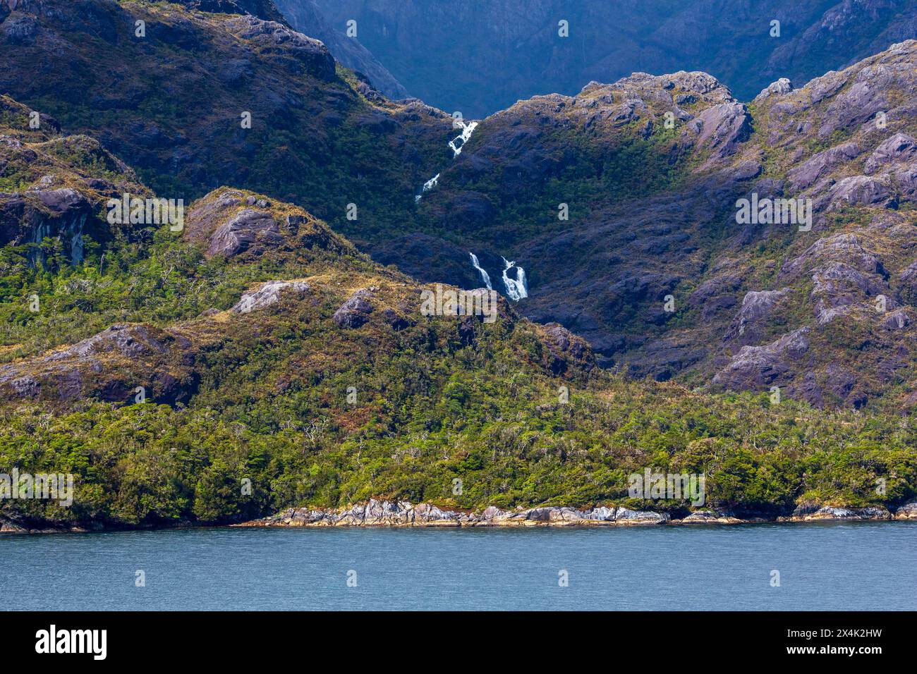 Inside Passage, fiordi cileni, Cile, Sud America Foto Stock