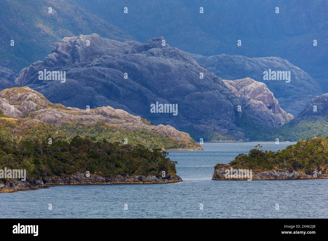 Inside Passage, fiordi cileni, Cile, Sud America Foto Stock