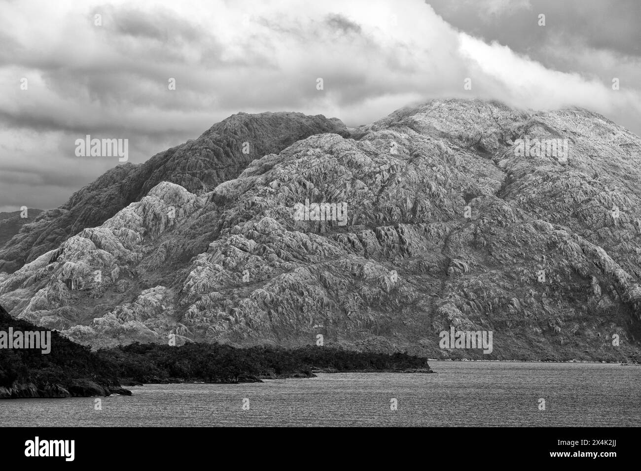 Inside Passage, fiordi cileni, Cile, Sud America Foto Stock