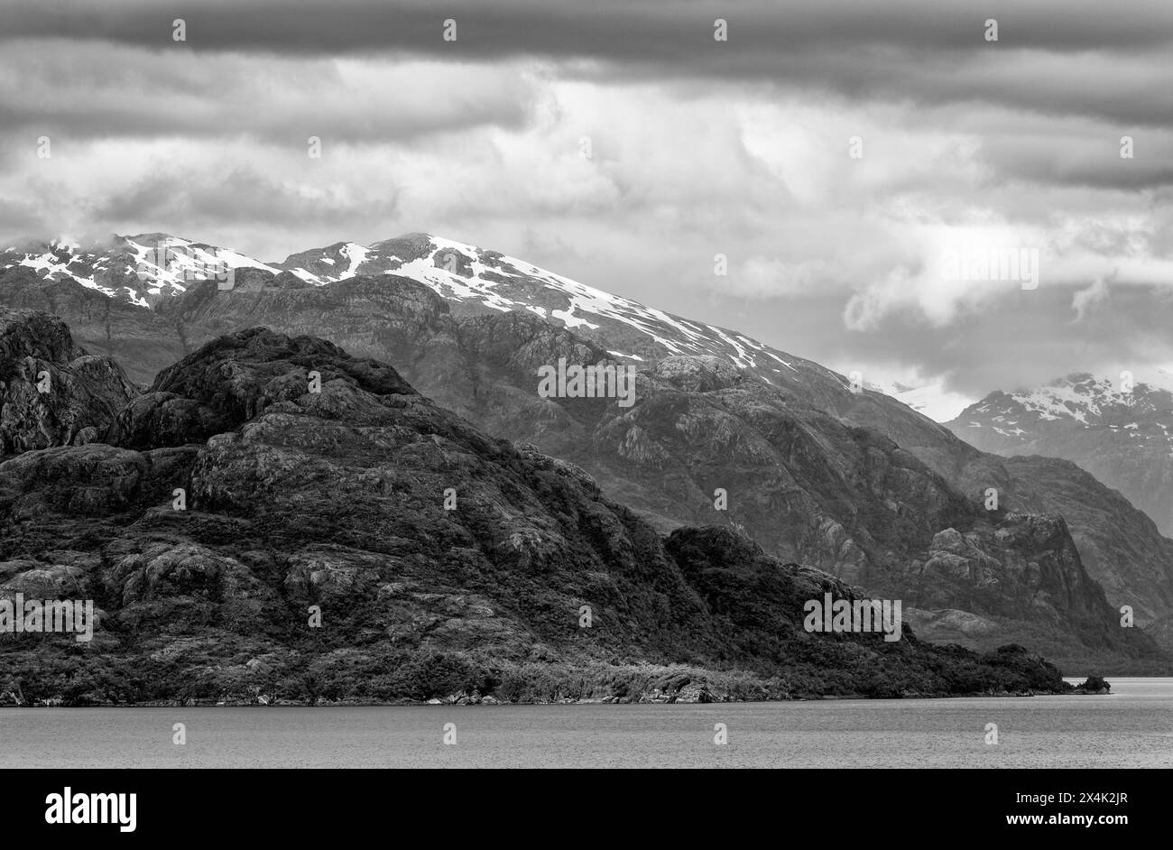 Inside Passage, fiordi cileni, Cile, Sud America Foto Stock