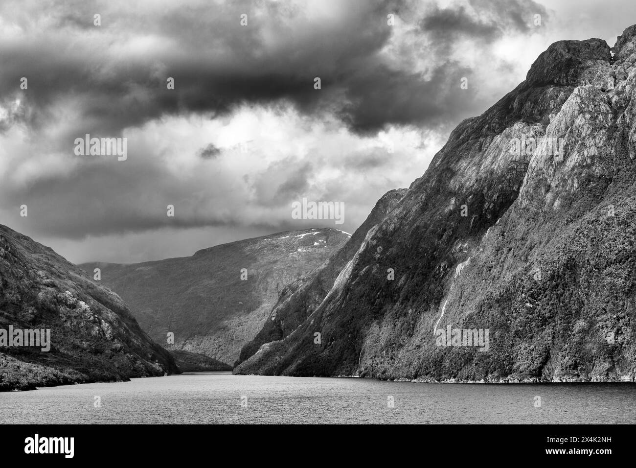 Inside Passage, fiordi cileni, Cile, Sud America Foto Stock