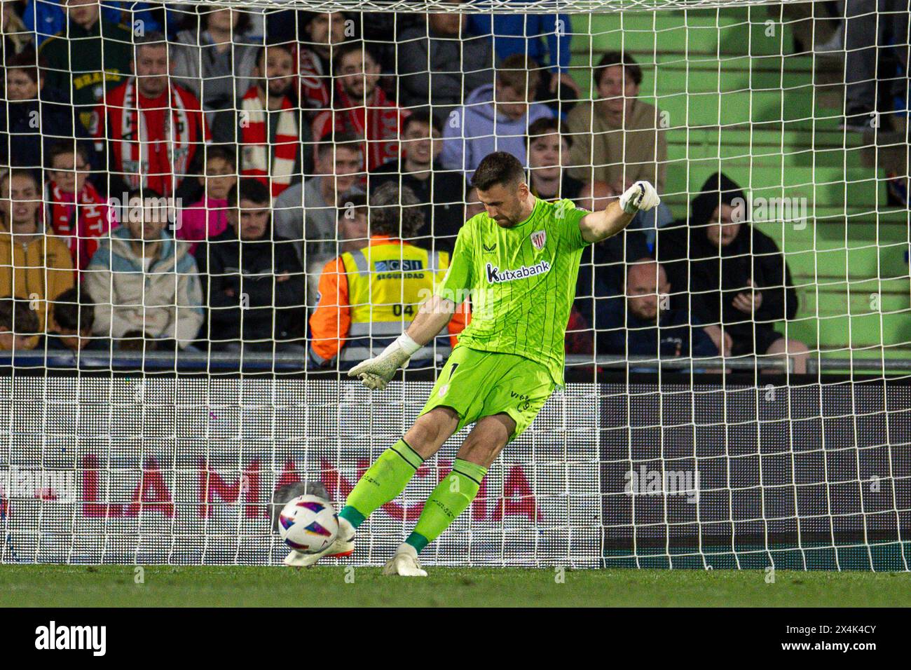 Durante il LaLiga EA Sports match tra Getafe CF e Athletic Bilbao al Coliseum Alfonso Perez il 3 maggio 2024 a Getafe, in Spagna. (Maria Jiménez/SPP-Eurasia) credito: SPP Sport Press Photo. /Alamy Live News Foto Stock