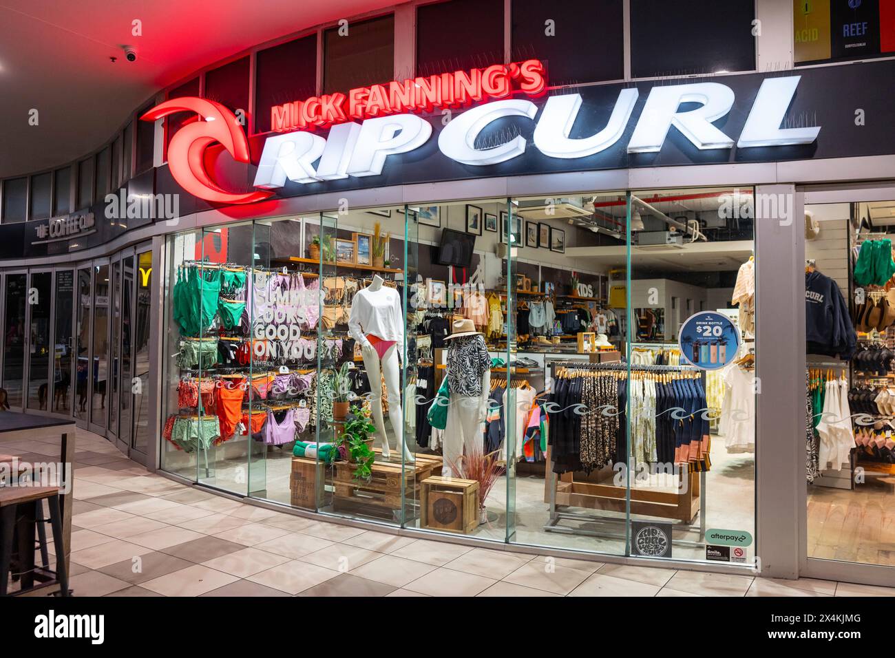 Mick Fanning Rip Curl Shop - Coolangatta, Gold Coast, QLD, Australia Foto Stock