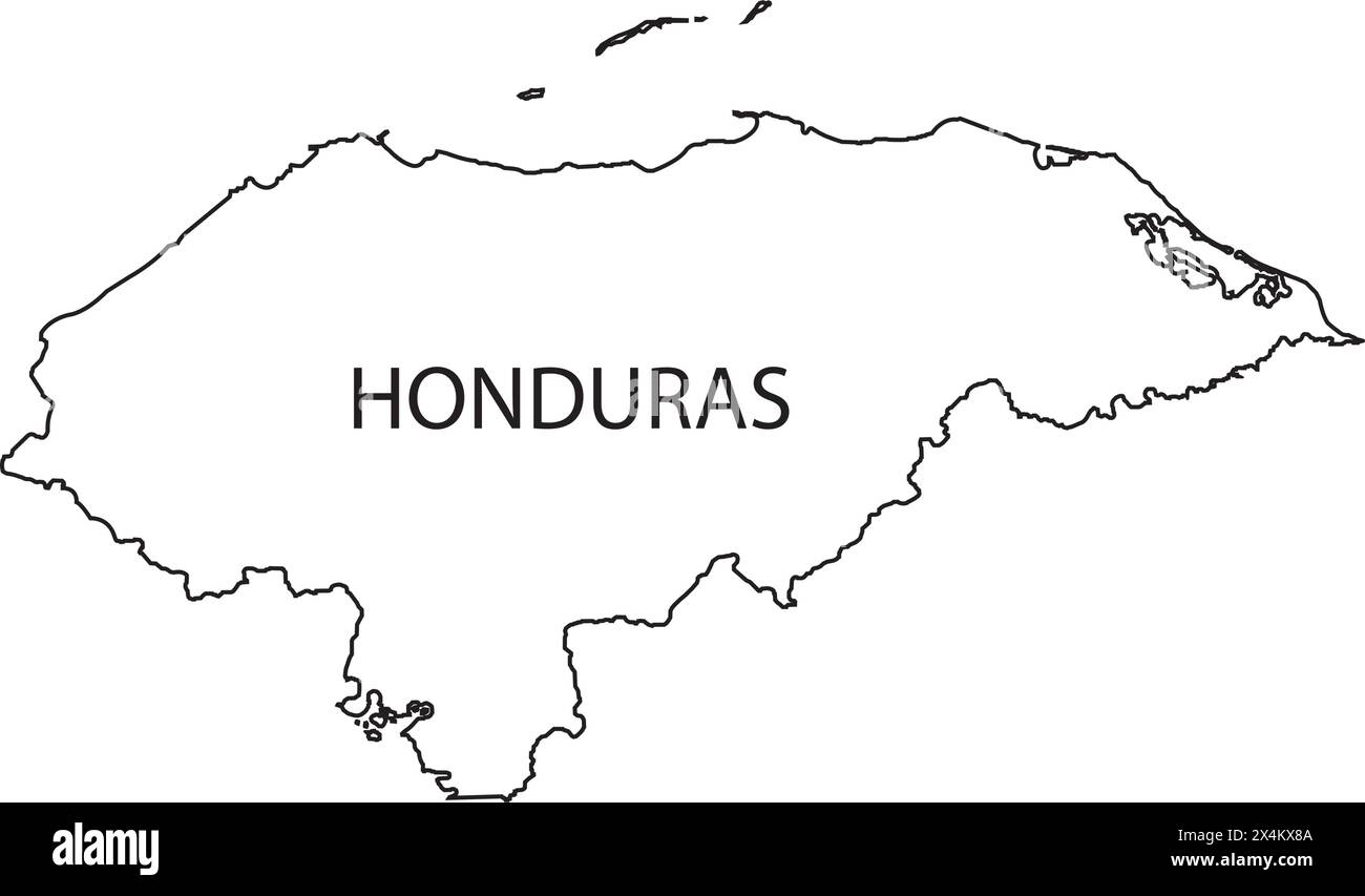 Sfondo simbolo immagine vettoriale icona mappa Honduras Illustrazione Vettoriale