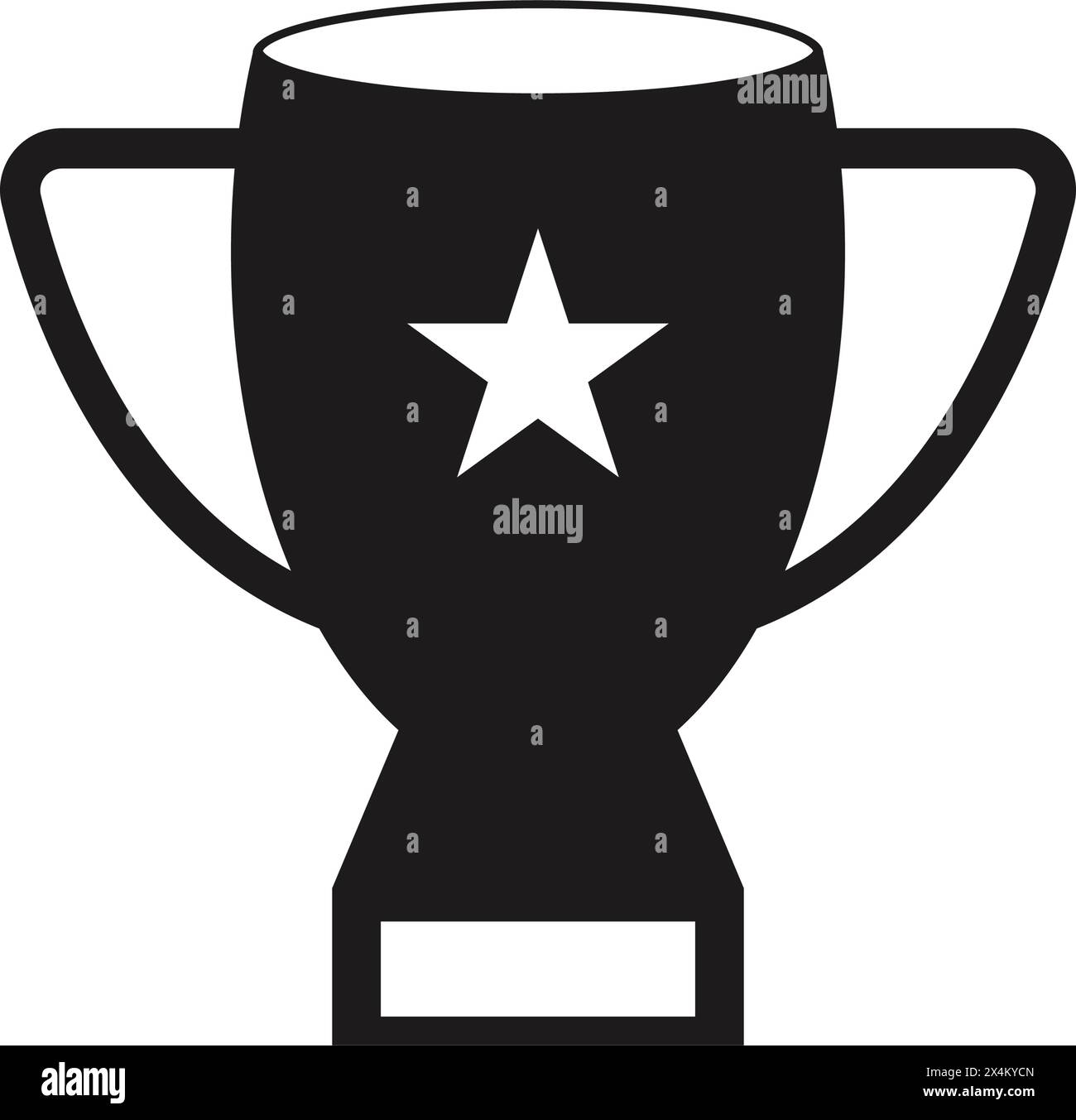 Icona del trofeo, disegno del modello di illustrazione vettoriale Illustrazione Vettoriale