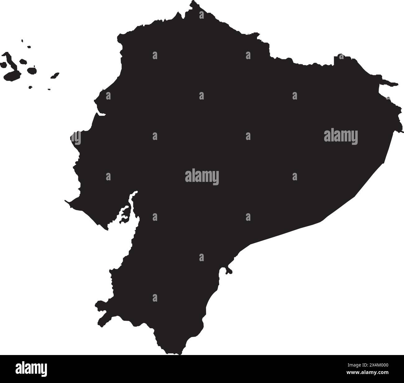Icona mappa Ecuador, disegno simbolo illustrazione vettoriale Illustrazione Vettoriale