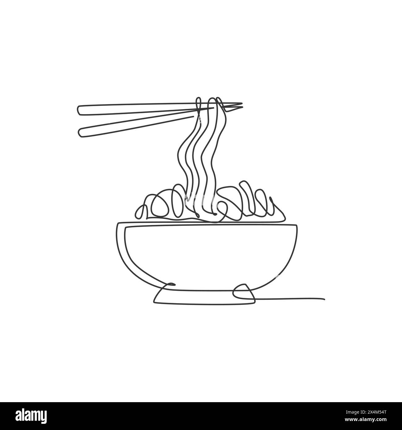 Un disegno continuo con il logo del ristorante giapponese di ramen fresco e delizioso. Concetto di modello di logotipo del negozio di fast food Japan Noodle Cafe. Modalità Illustrazione Vettoriale Un disegno continuo con il logo del ristorante giapponese di ramen fresco e delizioso. Concetto di modello di logotipo del negozio di fast food Japan Noodle Cafe. Modalità Illustrazione Vettoriale