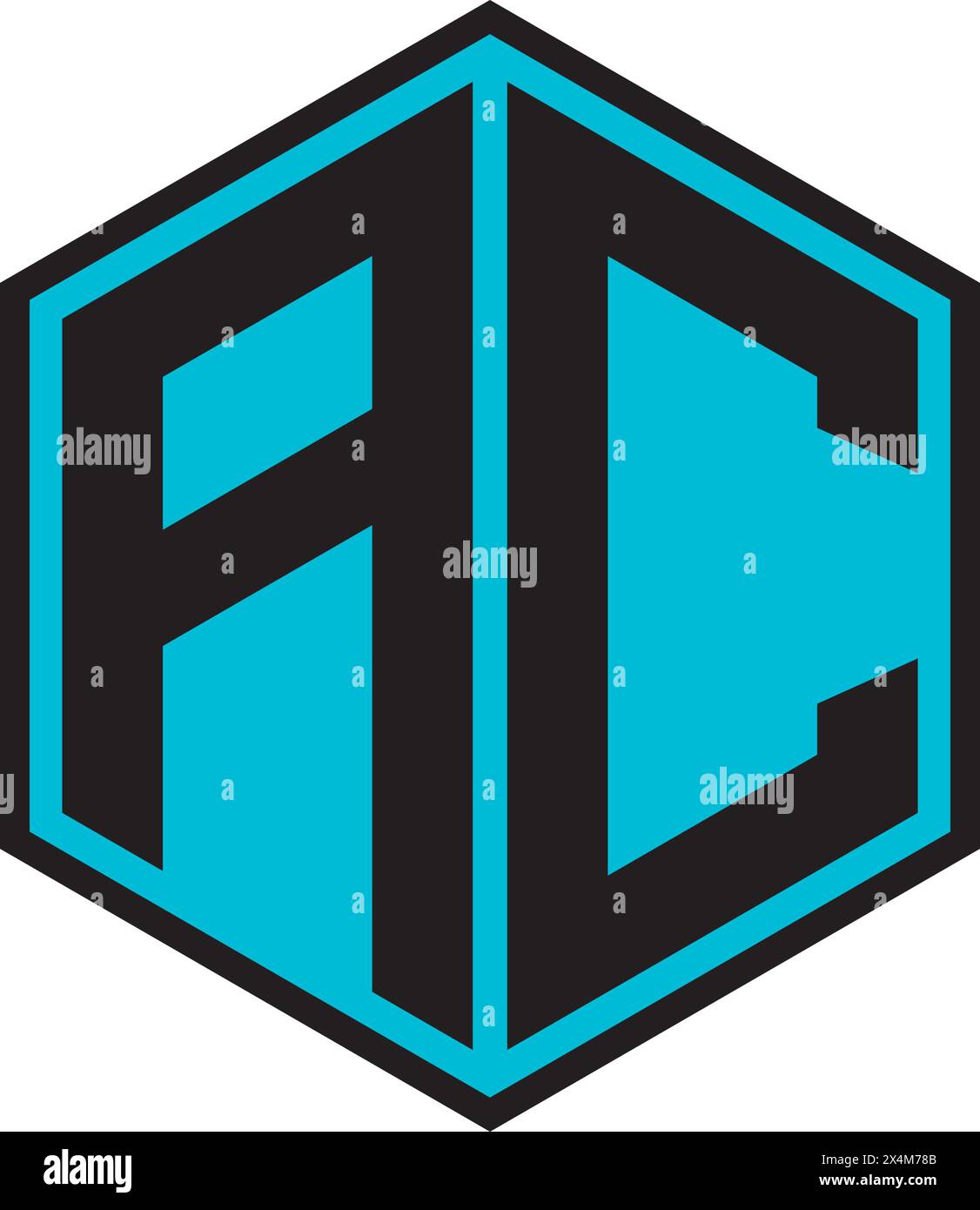 Logo AC Letter, design vettoriale Symbol Technology Illustrazione Vettoriale
