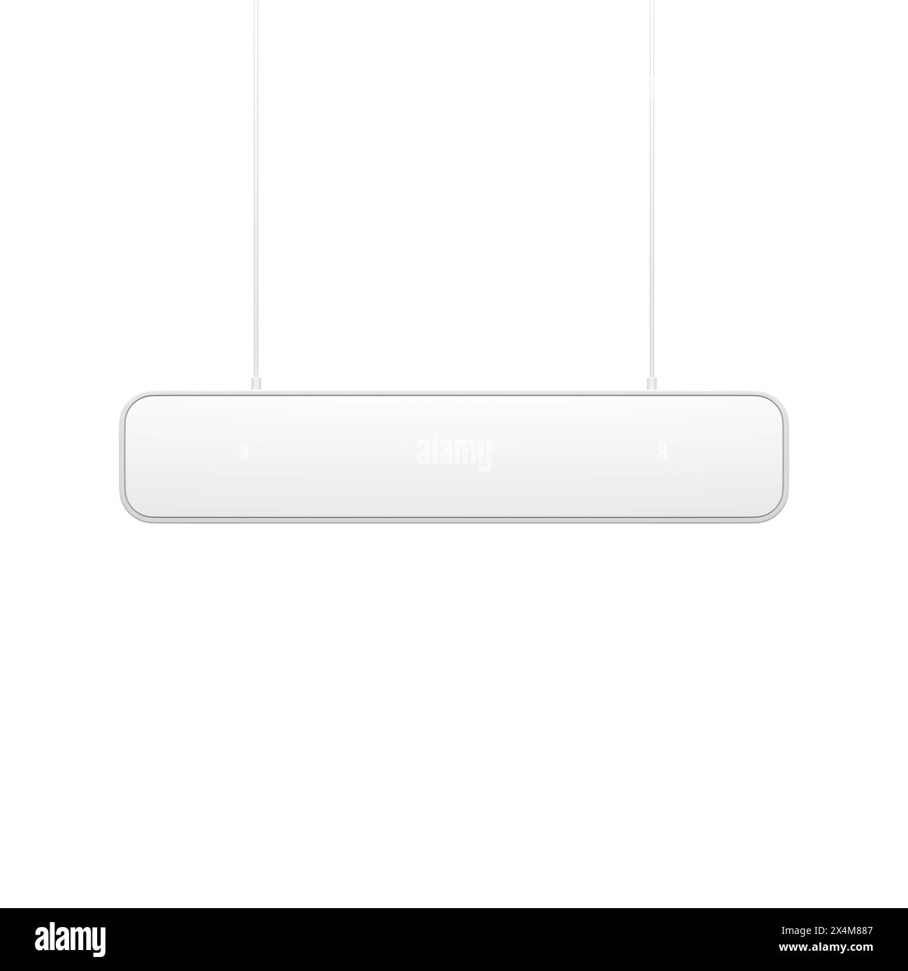 Logo Outdoor Sign Mockup for. Rendering 3D. Foto Stock