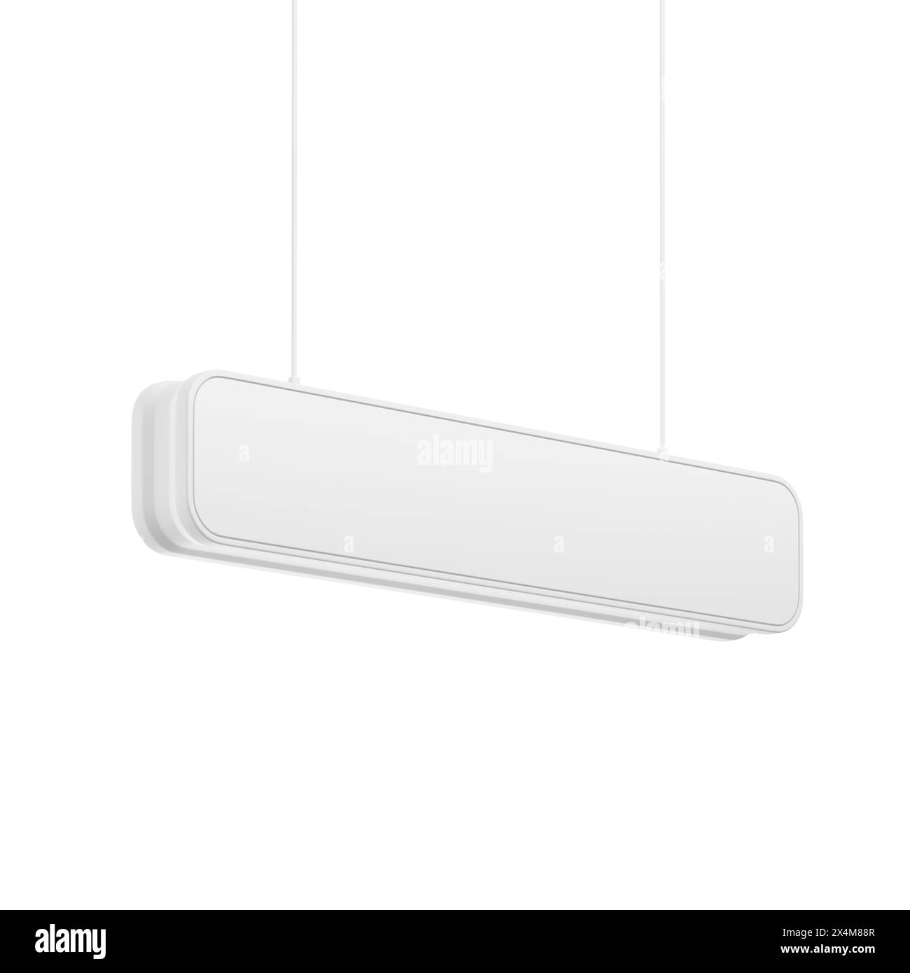 Logo Outdoor Sign Mockup for. Rendering 3D. Foto Stock
