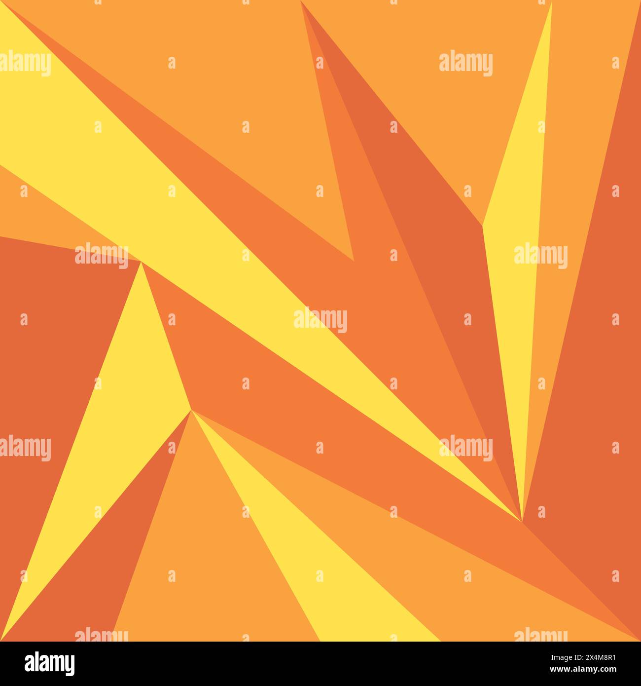 sfondo triangoli di colore giallo, illustrazione astratta del vettore di progettazione. Illustrazione Vettoriale