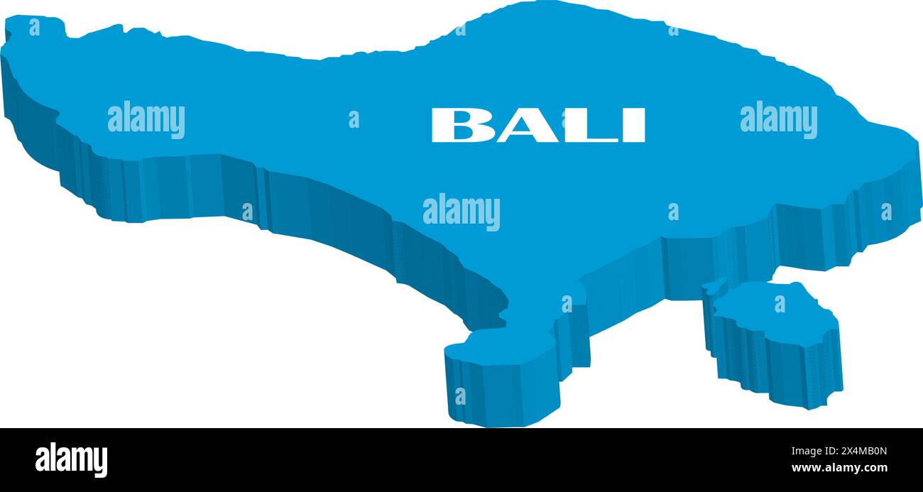 Icona della mappa dell'isola di Bali illustrazione vettoriale disegno del simbolo Illustrazione Vettoriale