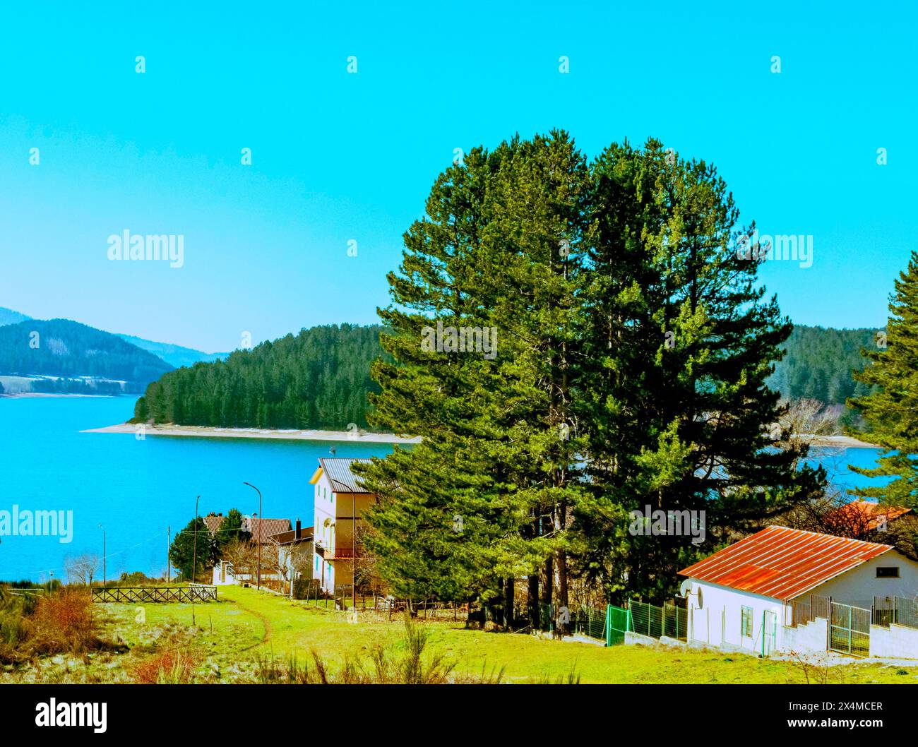 Lorica il lago Arvo Foto Stock