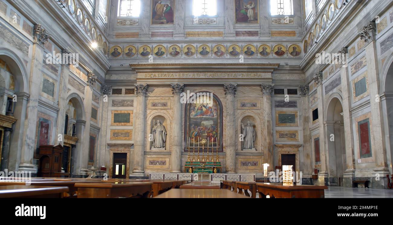 Basilica di San Paolo fuori le Mura a Roma, Italia Foto Stock