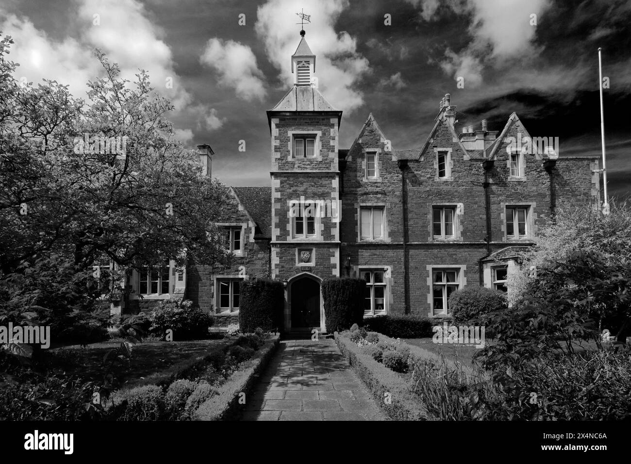 Vista dell'edificio della Oakham School, città di Oakham, contea di Rutland, Inghilterra, Regno Unito Foto Stock