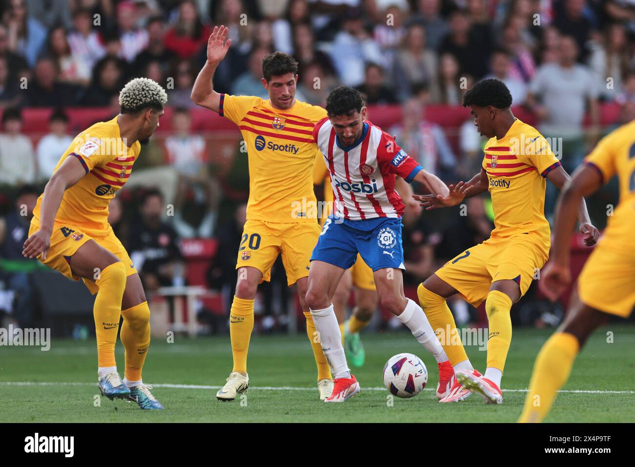 Giron, Spagna. 4 maggio 2024. GIRON, SPAGNA - 4 MAGGIO: Ivan Martin di Girona FC durante la partita Liga EA Sports tra Girona FC e FC Barcelona all'Estadi Montilivi il 4 maggio 2024 a Giron, Spagna crediti: DAX Images/Alamy Live News Foto Stock