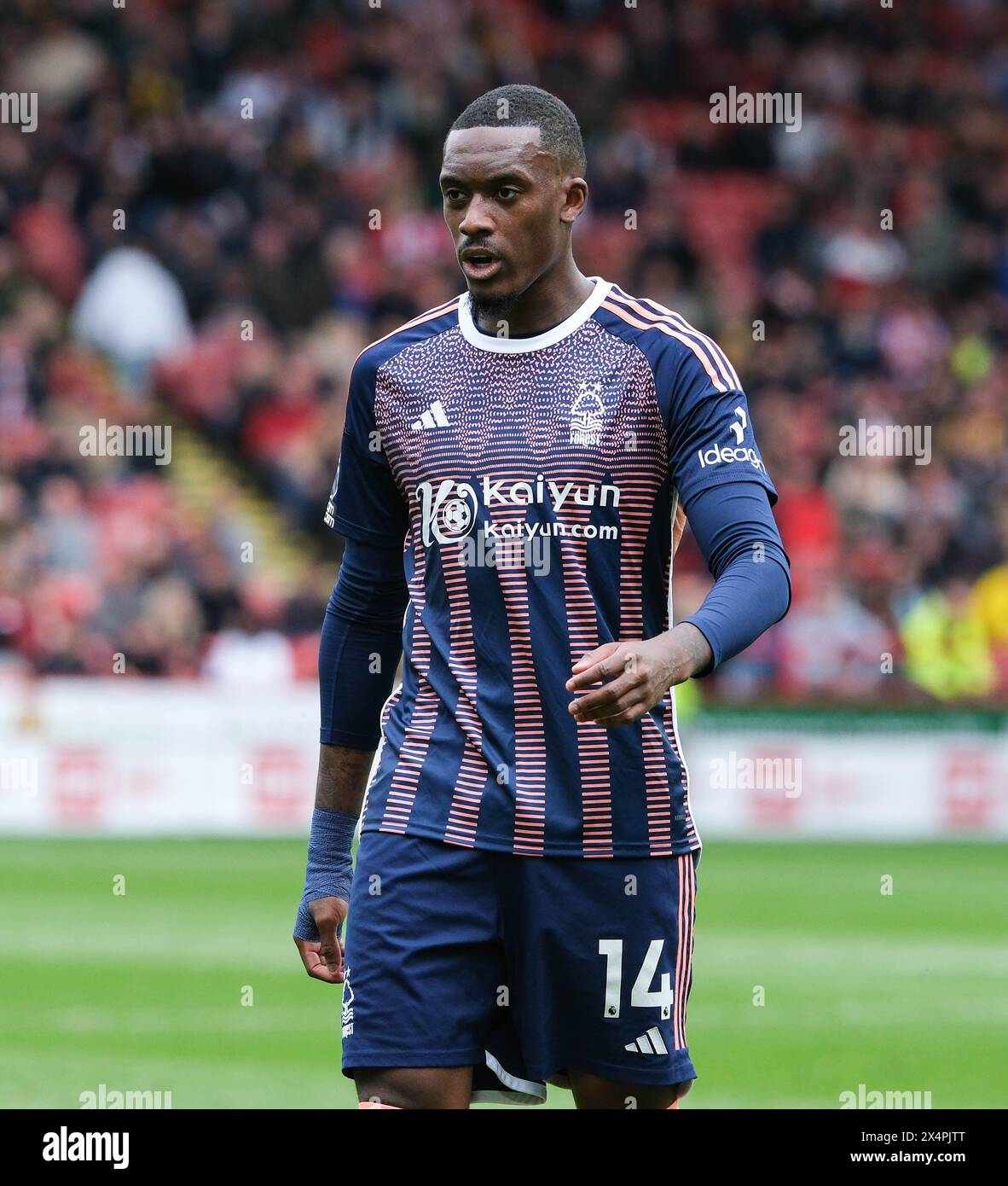 Bramall Lane, Sheffield, Regno Unito. 4 maggio 2024. Premier League Football, Sheffield United contro Nottingham Forest; Callum Hudson Odoi di Nottingham Forest Credit: Action Plus Sports/Alamy Live News Foto Stock