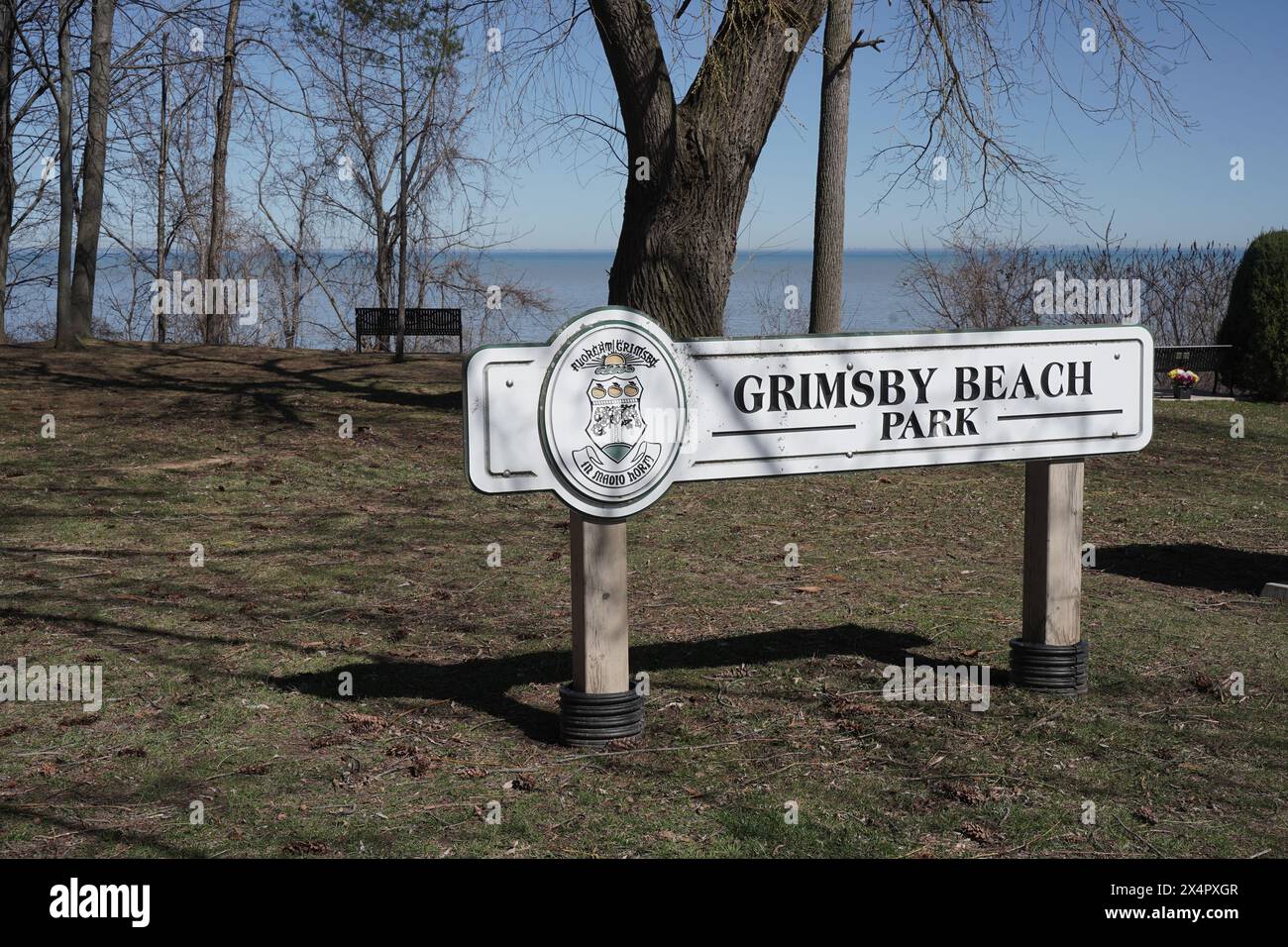 Il Grimsby Beach Park è un parco pubblico situato a Grimsby, Ontario, Canada Foto Stock