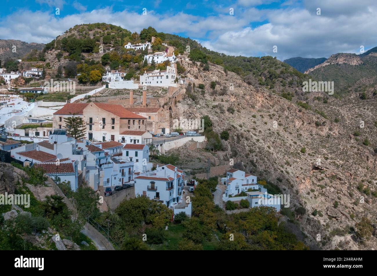 "Villaggio bianco" di Frigiliana nella regione Axarquia dell'Andalusia, Spagna meridionale Foto Stock