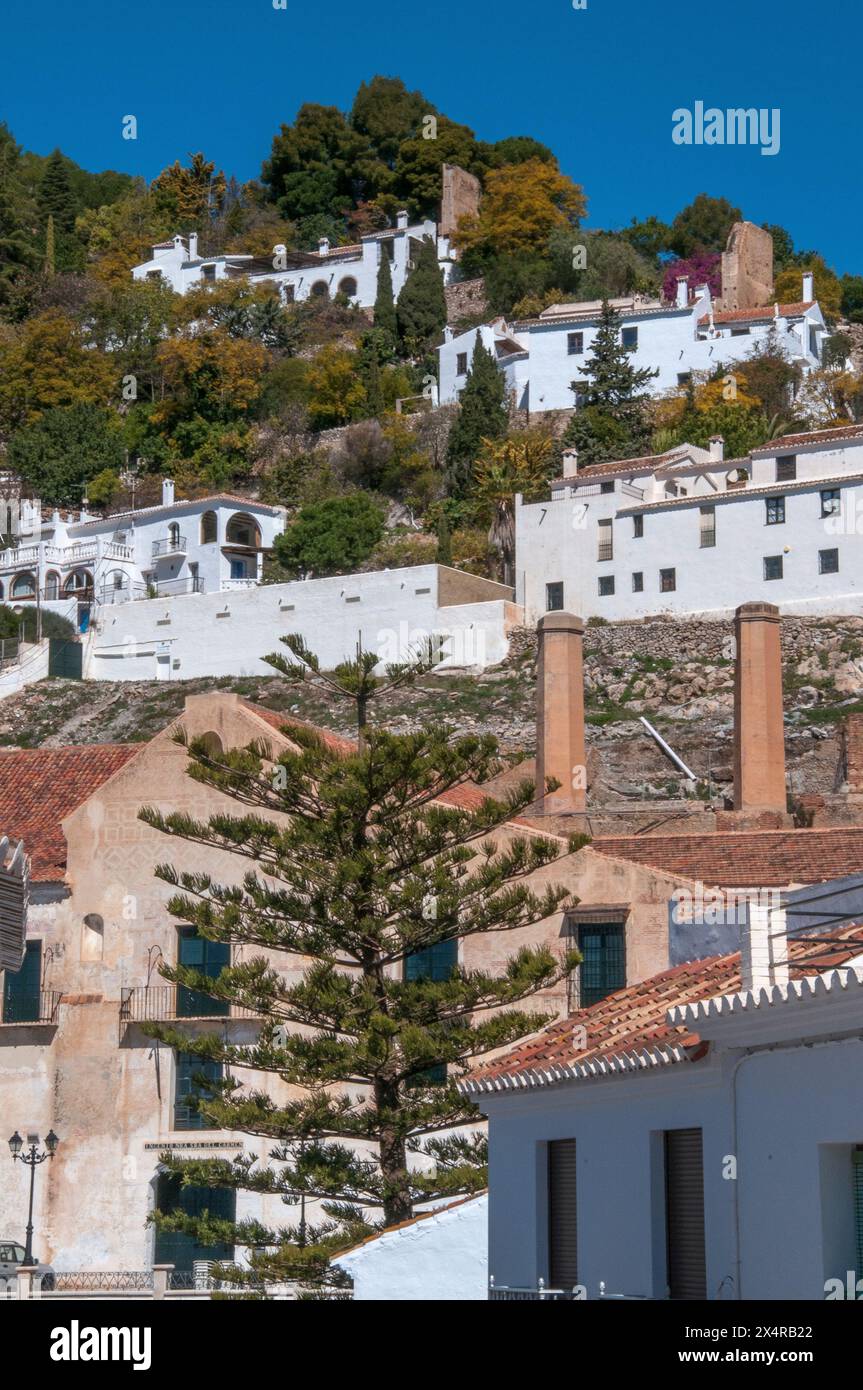 "Villaggio bianco" di Frigiliana nella regione Axarquia dell'Andalusia, Spagna meridionale Foto Stock