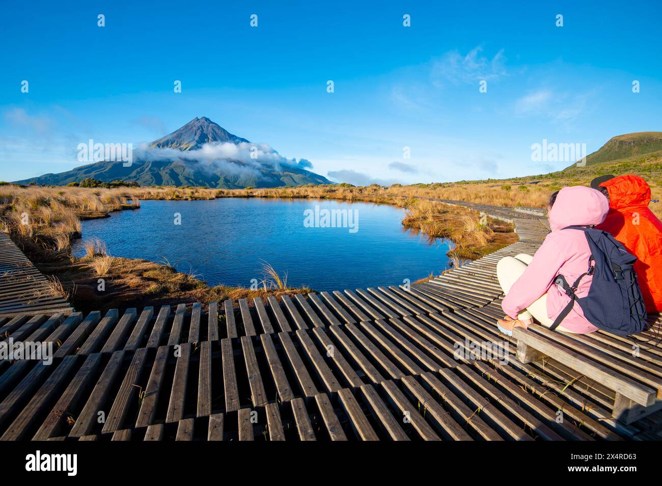 Mount Taranaki Lookout - nuova Zelanda Foto Stock