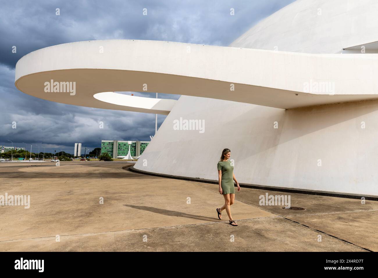 Museo nazionale di Brasília, MUSEU Nacional da República, Brasilia, Brasile Foto Stock