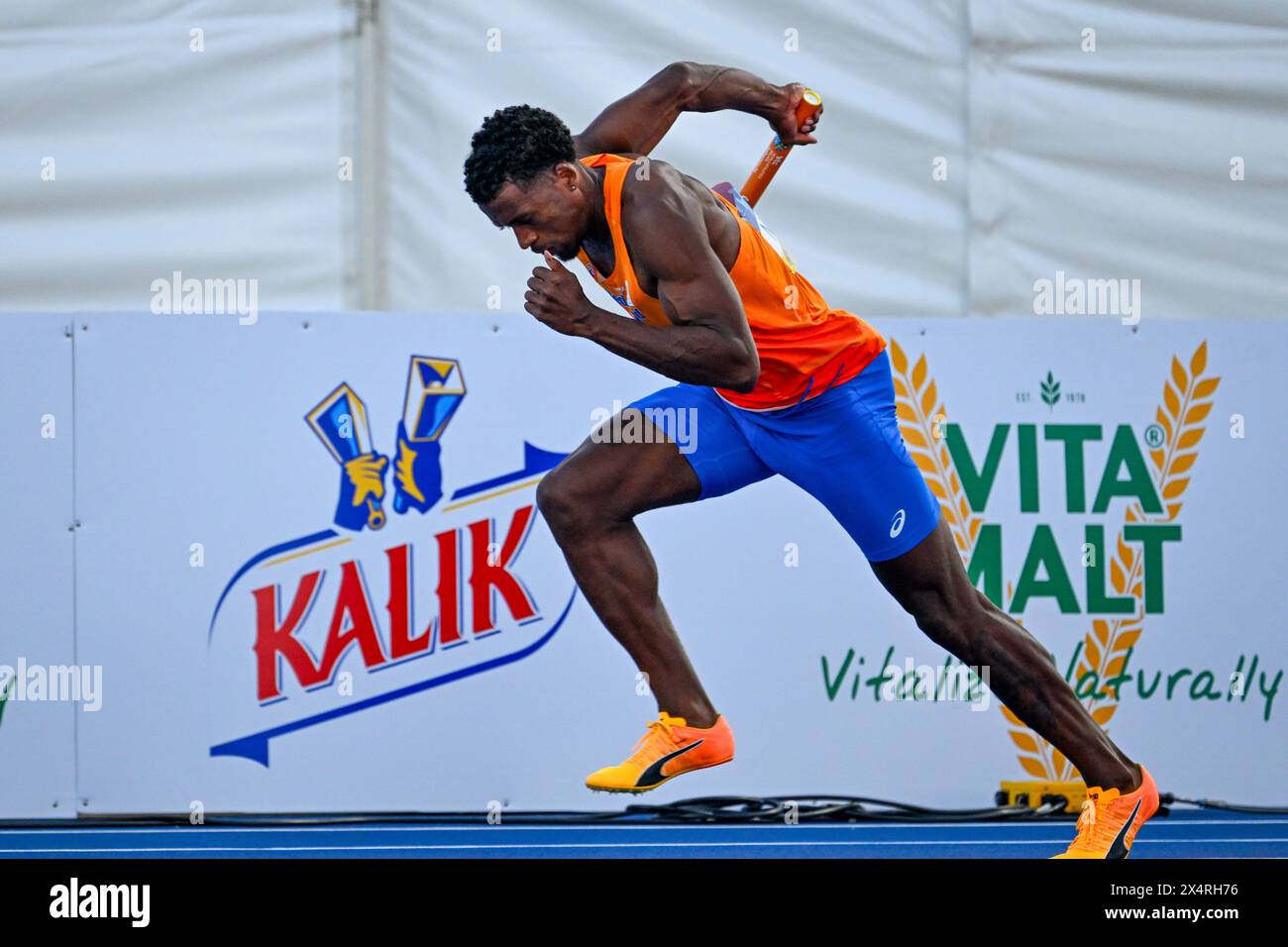 Nassau, Bahamas. 4 maggio 2024. NASSAU, BAHAMAS - 4 MAGGIO: Isayah Boers dei Paesi Bassi durante il 1° giorno del World Athletics Relays Bahamas 24 al Thomas Robinson Stadium il 4 maggio 2024 a Nassau, Bahamas. (Foto di Erik van Leeuwen/Agenzia BSR) credito: Agenzia BSR/Alamy Live News Foto Stock