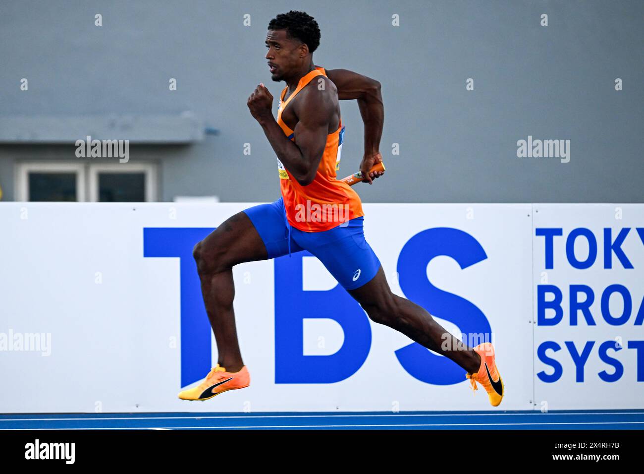 Nassau, Bahamas. 4 maggio 2024. NASSAU, BAHAMAS - 4 MAGGIO: Isayah Boers dei Paesi Bassi durante il 1° giorno del World Athletics Relays Bahamas 24 al Thomas Robinson Stadium il 4 maggio 2024 a Nassau, Bahamas. (Foto di Erik van Leeuwen/Agenzia BSR) credito: Agenzia BSR/Alamy Live News Foto Stock