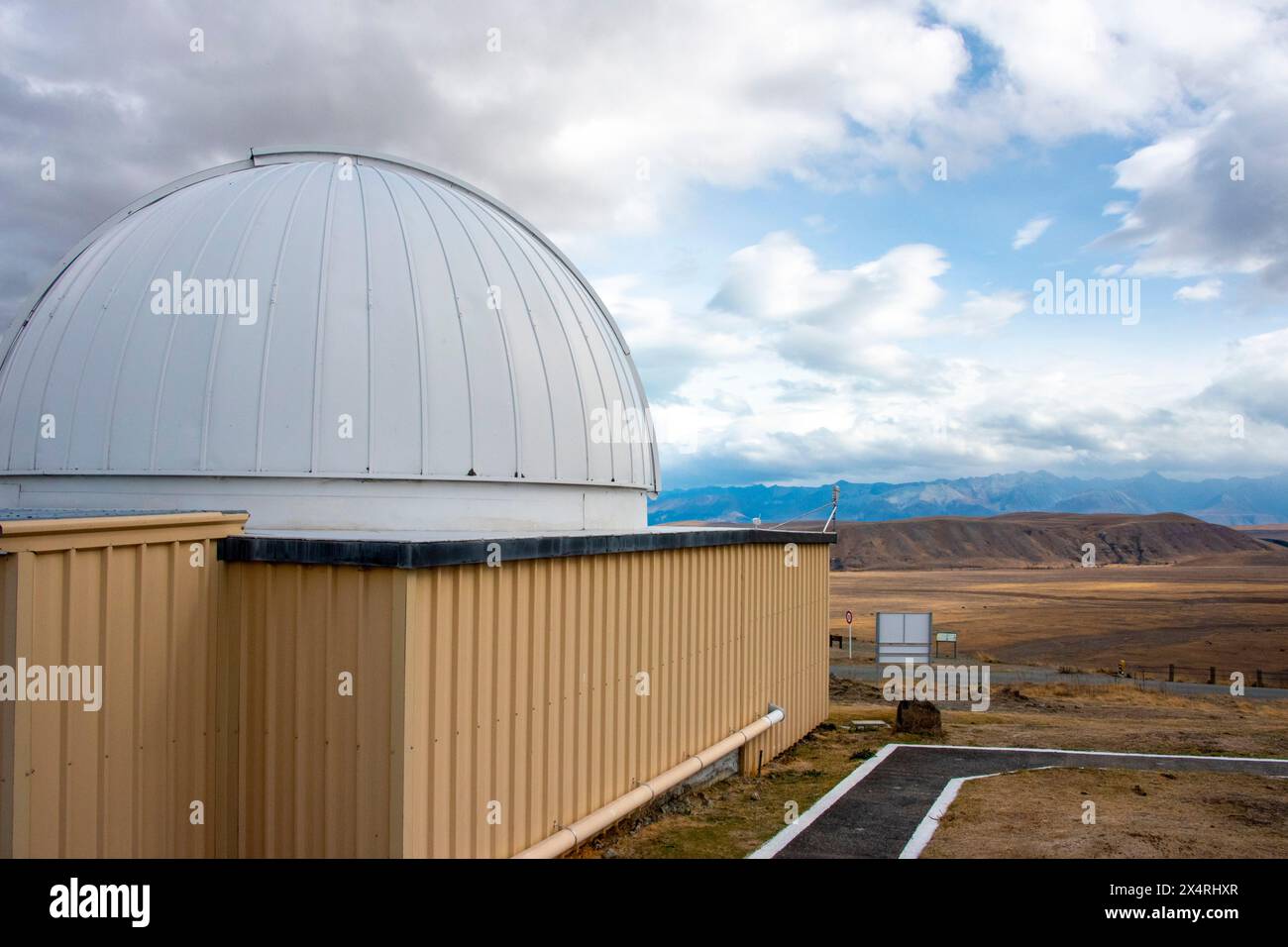 Osservatorio Mt John dell'Università di Canterbury - nuova Zelanda Foto Stock
