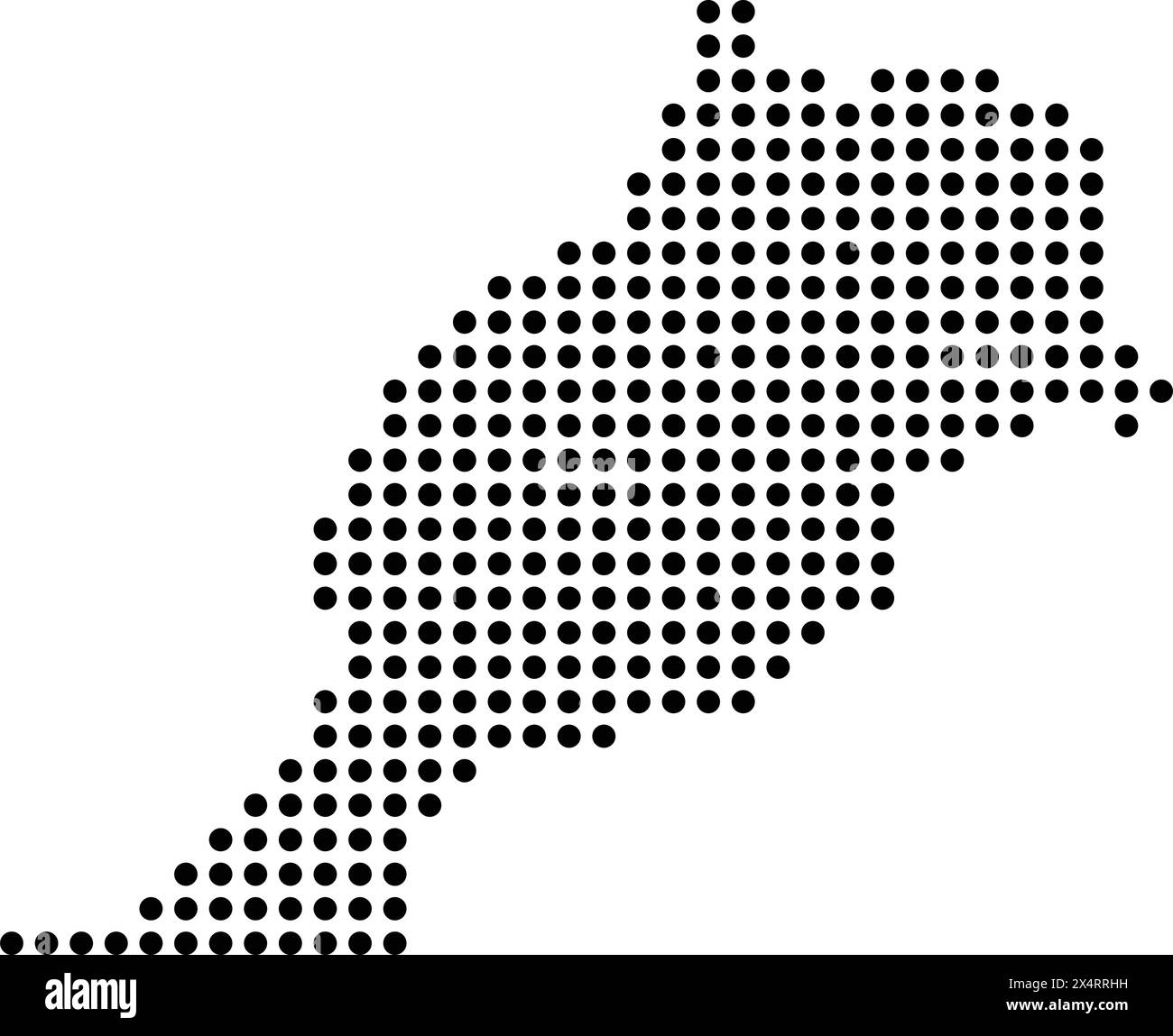 icona della mappa del marocco illustrazione modello design Illustrazione Vettoriale