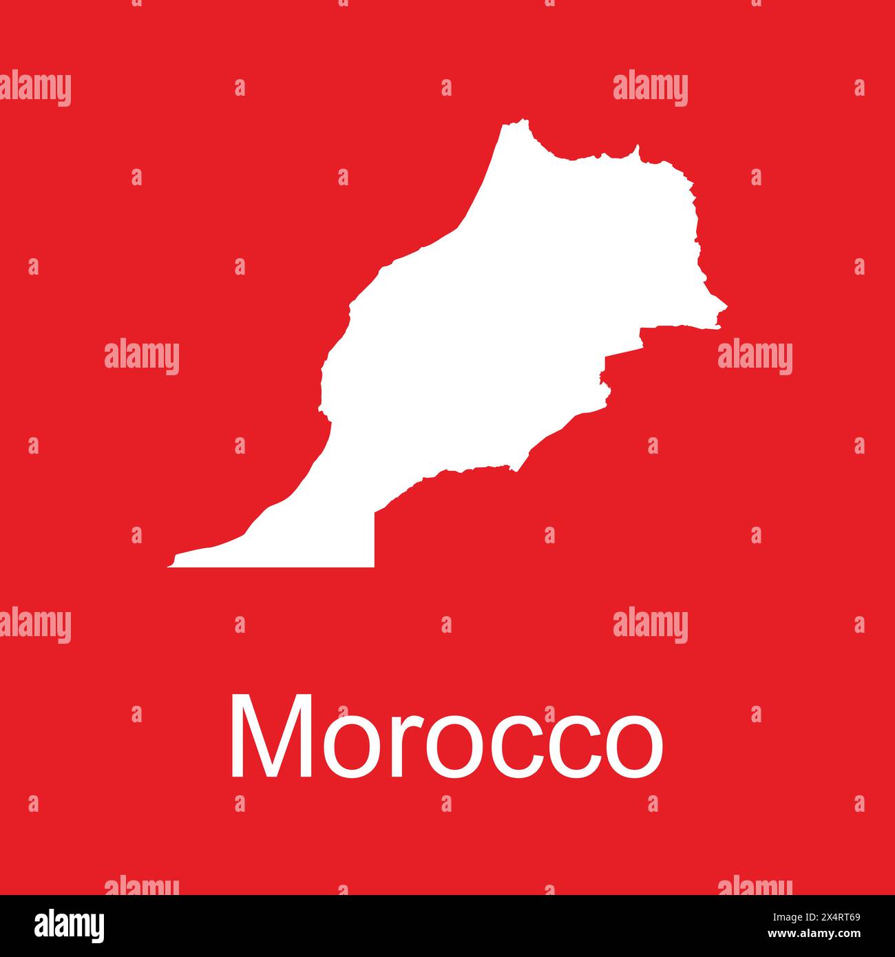 icona della mappa del marocco illustrazione modello design Illustrazione Vettoriale