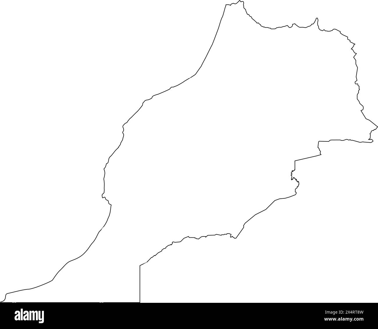 icona della mappa del marocco illustrazione modello design Illustrazione Vettoriale