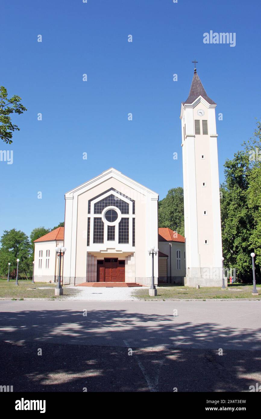 La chiesa parrocchiale di San Giovanni di Napomuk a Glina, Croazia Foto Stock