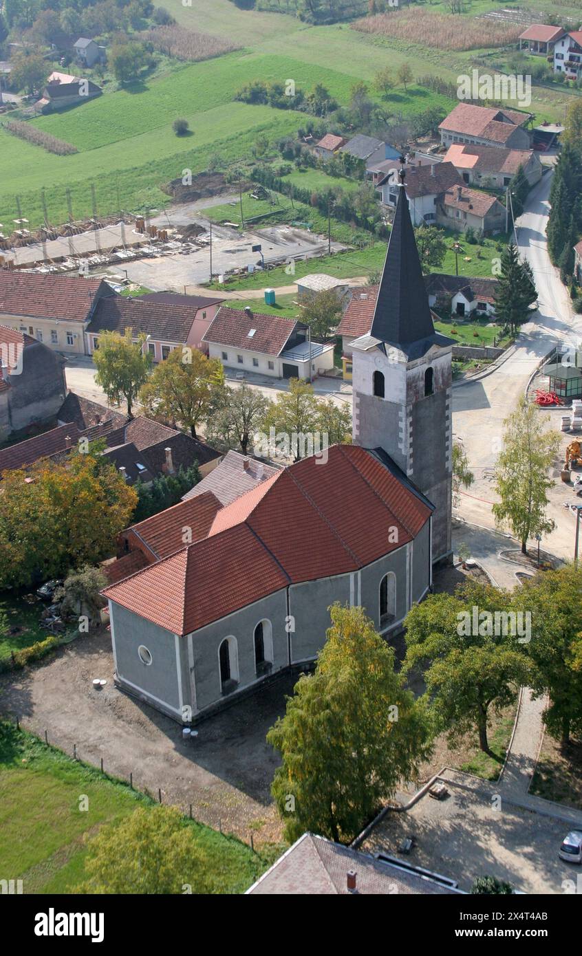 Chiesa parrocchiale di Sant'Anna a Lobor, Croazia Foto Stock