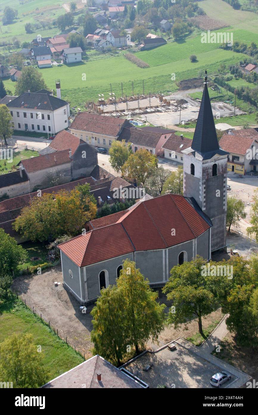 Chiesa parrocchiale di Sant'Anna a Lobor, Croazia Foto Stock