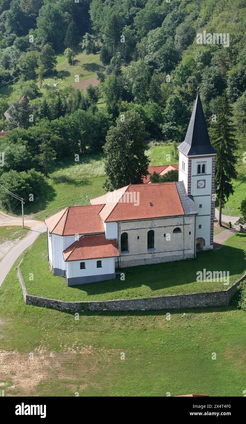 Chiesa parrocchiale di Sant'Elia a Lipnik, Croazia Foto Stock