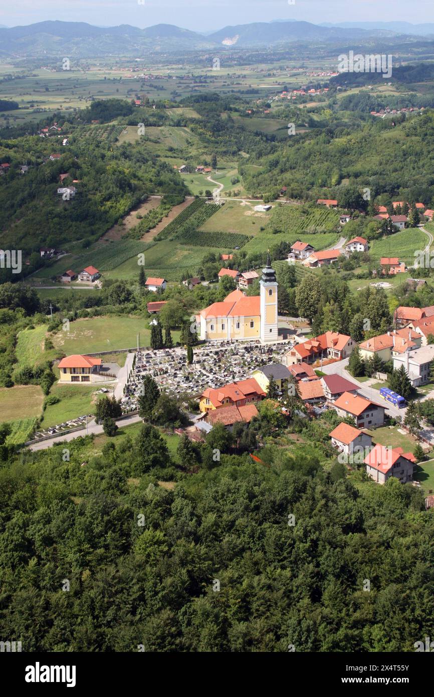 Chiesa parrocchiale della Visitazione della Vergine Maria a Marija Gorica, Croazia Foto Stock