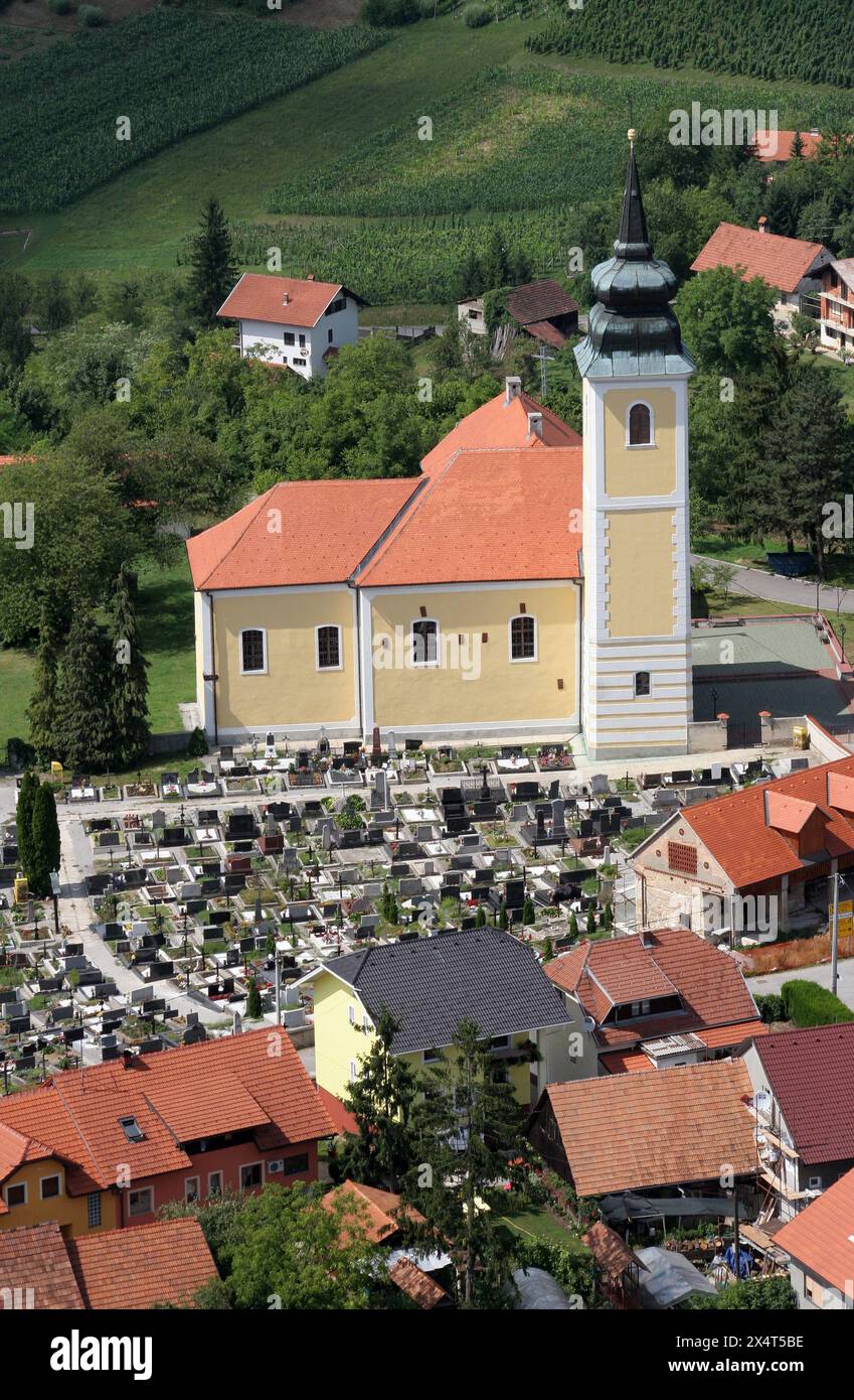 Chiesa parrocchiale della Visitazione della Vergine Maria a Marija Gorica, Croazia Foto Stock