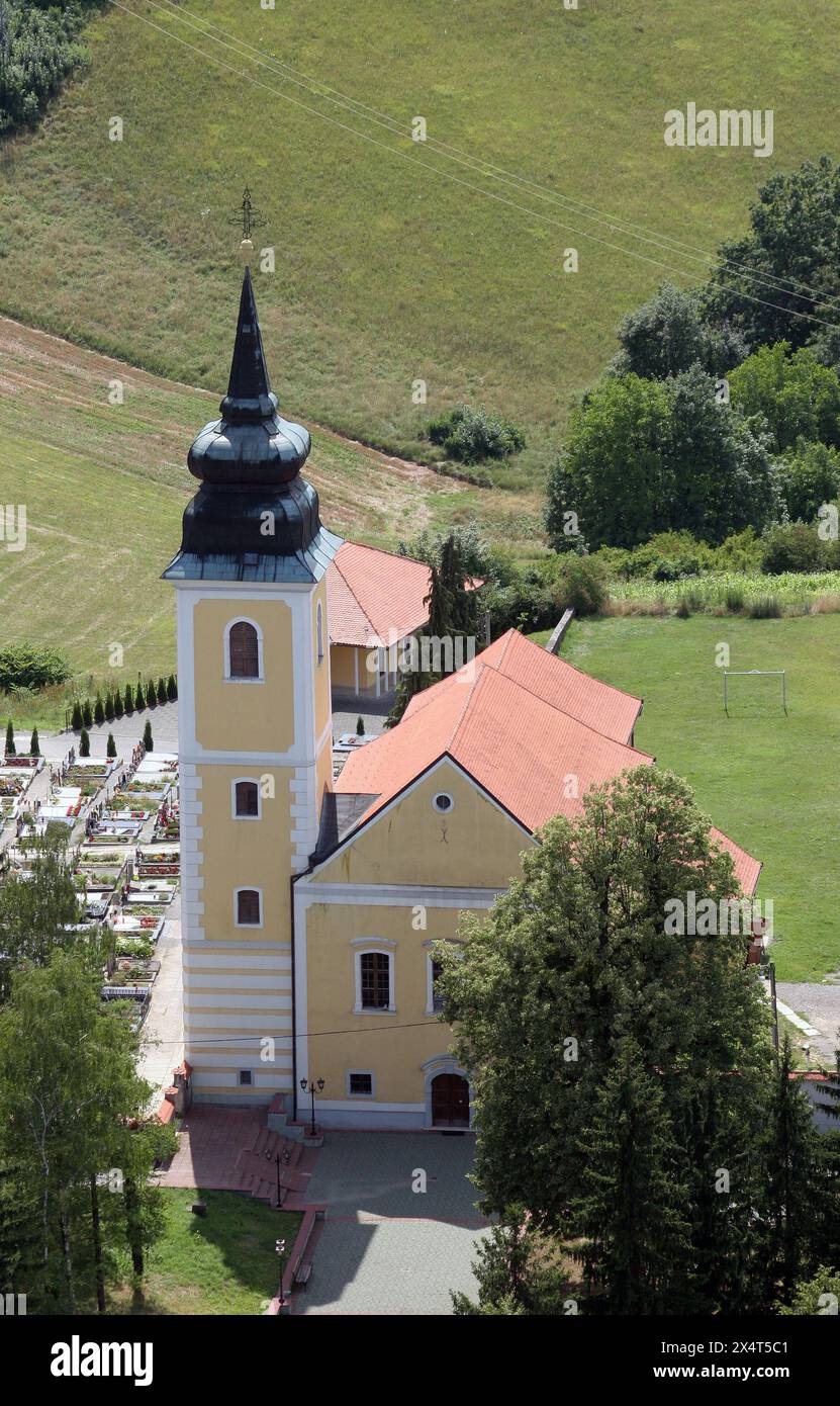 Chiesa parrocchiale della Visitazione della Vergine Maria a Marija Gorica, Croazia Foto Stock