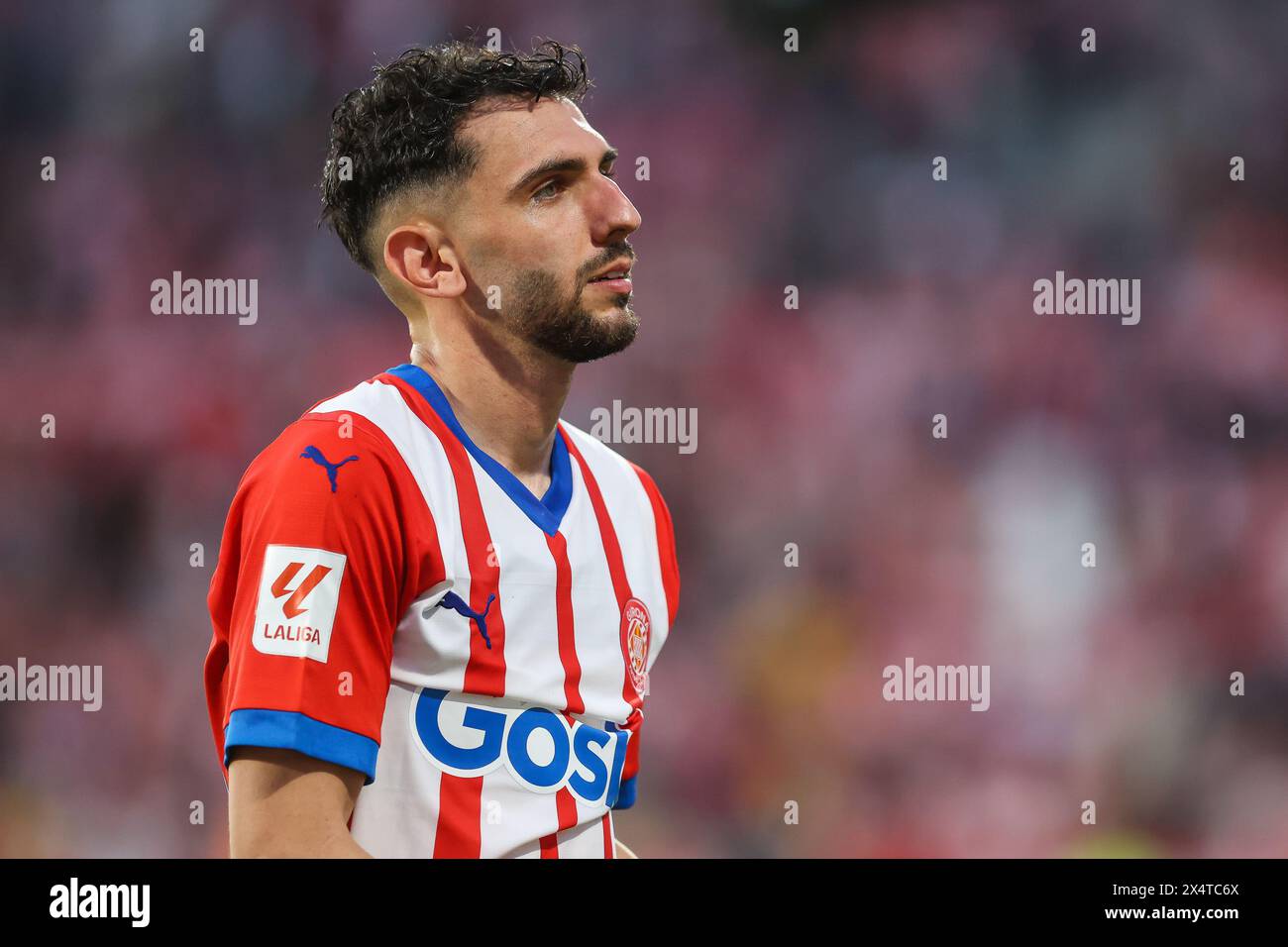 Girona, Spagna. 4 maggio 2024. Ivan Martin di Girona visto durante la partita di LaLiga tra Girona e FC Barcelona all'Estadi Montilivi di Girona. (Photo Credit: Gonzales Photo/Alamy Live News Foto Stock