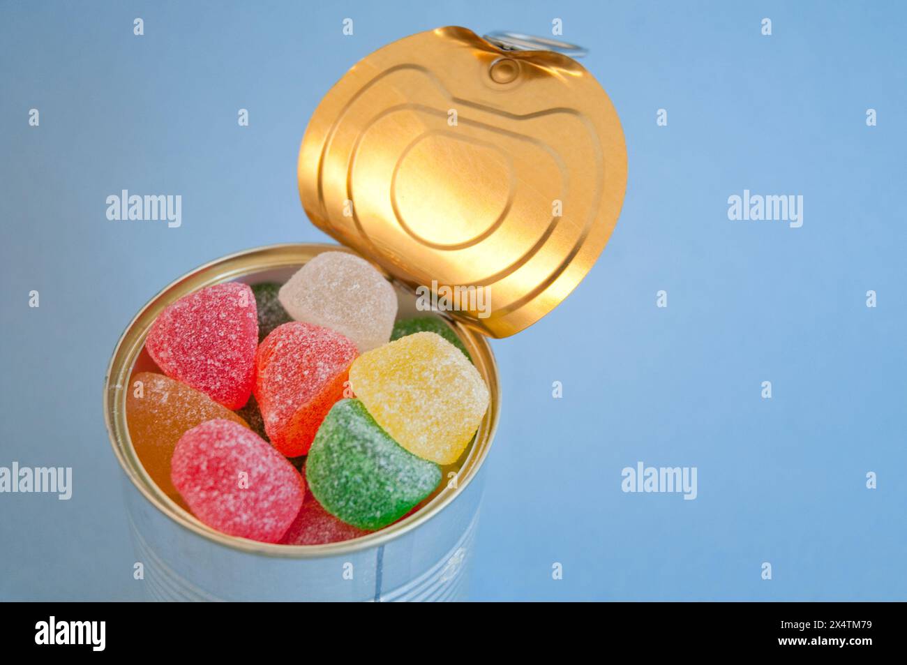 Possibile di gummies. Chiudere la vista. Foto Stock