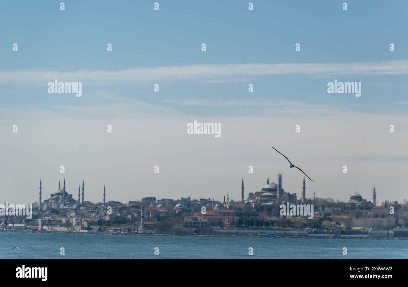 Immortalato la bellezza mozzafiato della storica penisola di Istanbul, 2024 Foto Stock