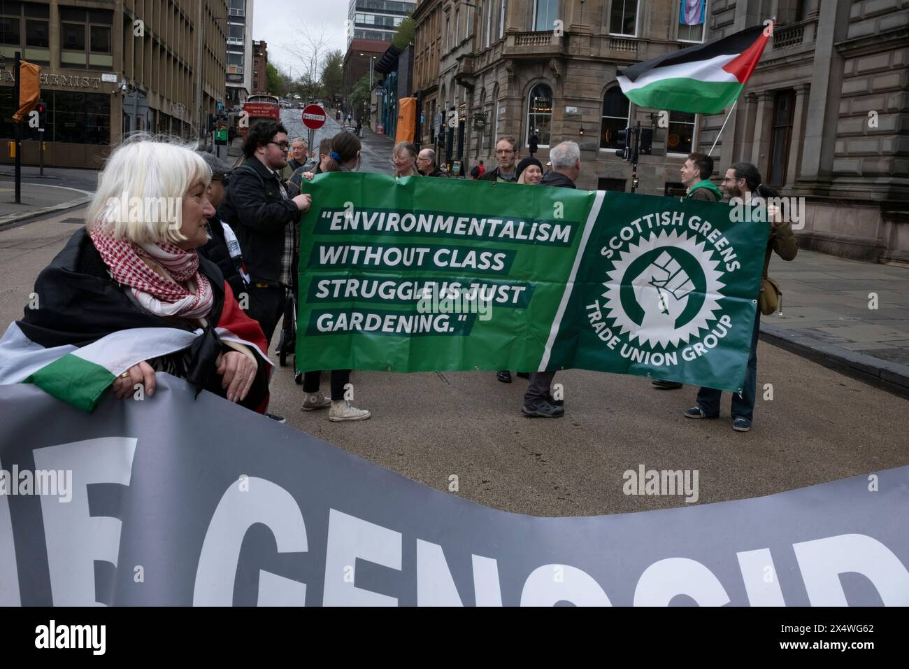 Glasgow, Regno Unito, 5 maggio 2024. Il 5 maggio 2024 si è svolto a Glasgow, in Scozia, il raduno del Consiglio sindacale scozzese dei gruppi politici, attivisti e sindacali. Foto: Jeremy Suttton-Hibbert/Alamy Live News Foto Stock