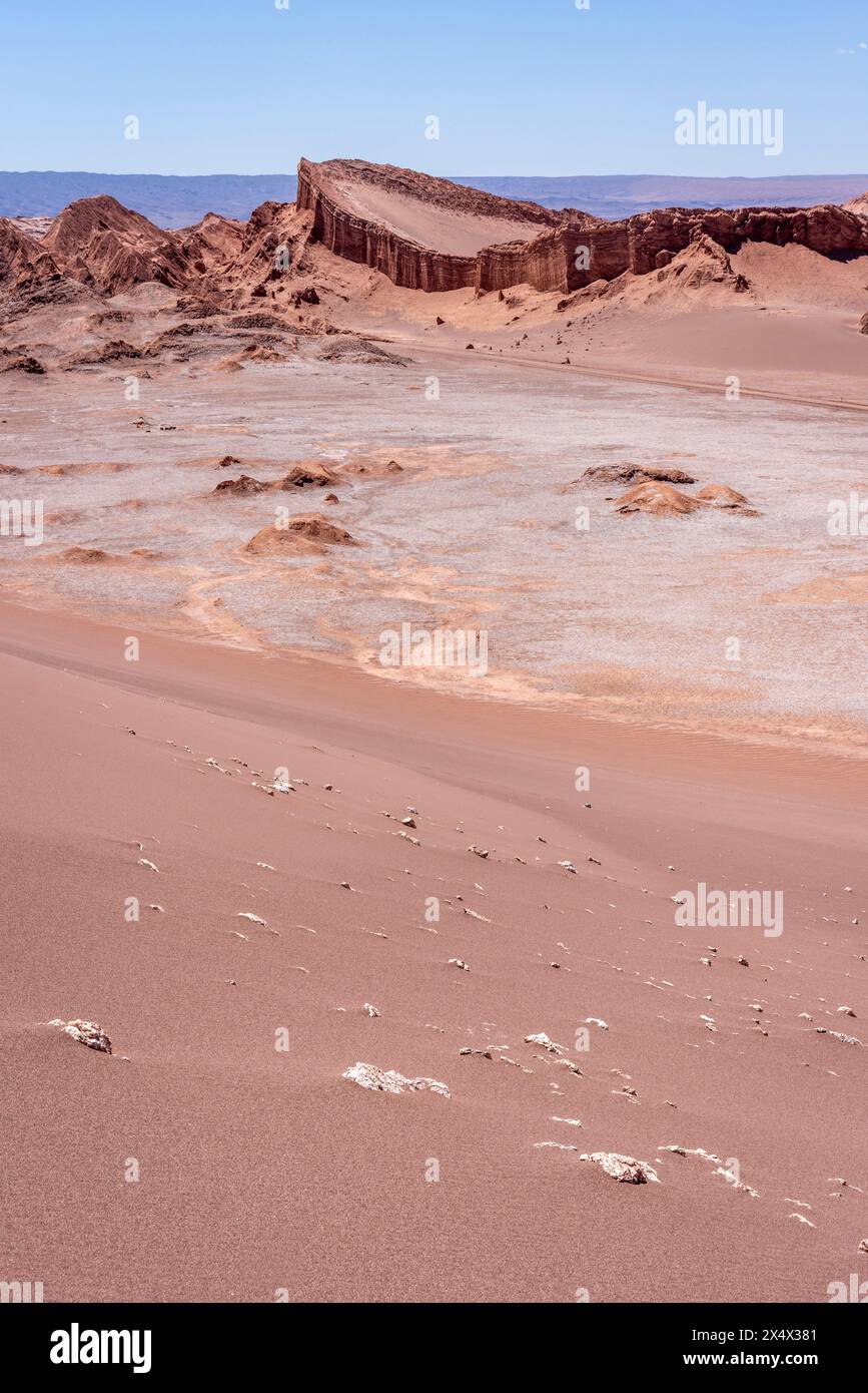 Valle della Luna, San Pedro de Atacama, regione di Antofagasta, Cile. Foto Stock